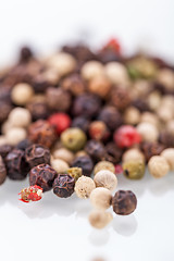 Image showing Background of black peppercorns