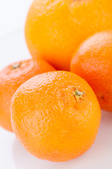 Image showing Fresh orange halved to show the pulp