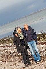 Image showing happy senior couple elderly people together outdoor