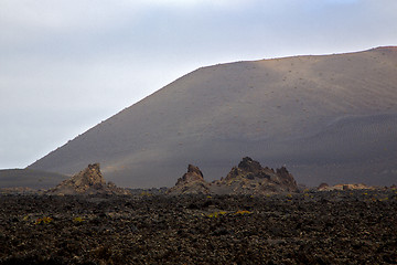 Image showing volcanic stone  volcanes lanzarote    timanfaya  rock    summer 
