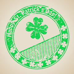 Image showing St Patrick's day stamp design