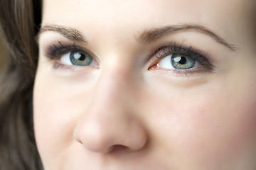 Image showing Closeup woman eyes