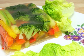 Image showing Vegetables in aspic