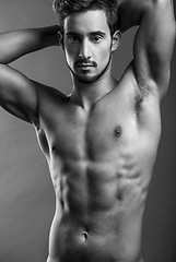 Image showing handsome shirtless male model