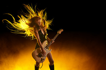 Image showing Rocking out!