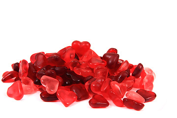 Image showing red jelly candy hearts 