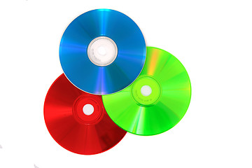 Image showing CD or DVD as RGB color model