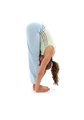 Image showing uttanasana standing forward bend