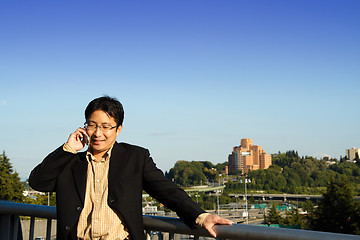 Image showing Businessman on the phone