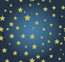 Image showing blue background with gold stars