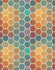 Image showing Colored seamless hexagon texture