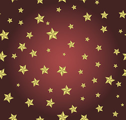 Image showing red background with gold stars