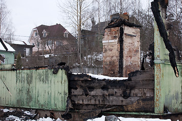 Image showing burnt ruins