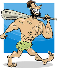 Image showing caveman cartoon illustration