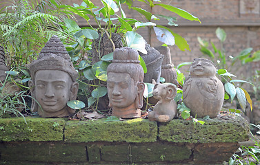 Image showing Buddha heads