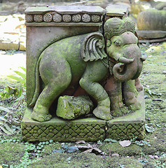 Image showing carved elephant