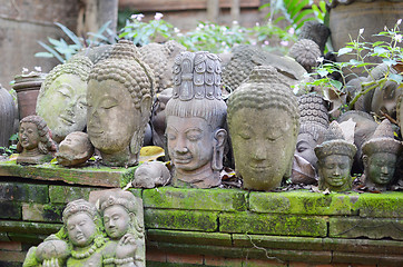 Image showing Buddha heads