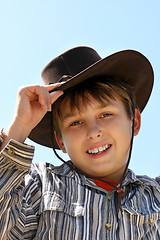 Image showing Portrait of smiling farm boy