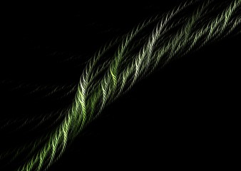 Image showing Dark green fractal, looks like rope