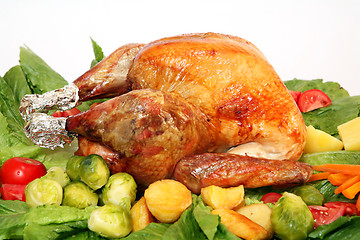 Image showing Holiday turkey uncarved