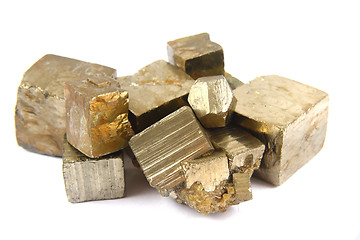 Image showing gold (pyrite mineral) isolated 