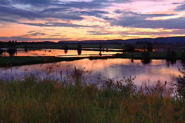 Image showing Penrith Lakes Sunset