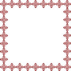 Image showing frame from the red Ukrainian patterns