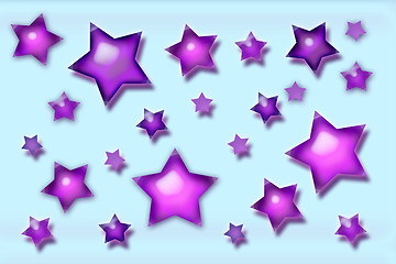 Image showing Purple stars
