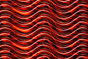 Image showing Wavy red