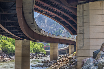 Image showing highway in Glenwood Canyon