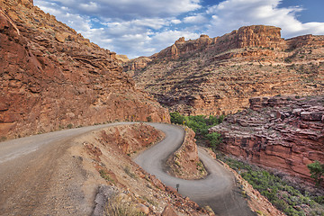 Image showing windy road in Canyonlands