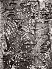 Image showing stone relief detail in Chichen Itza