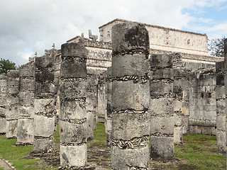 Image showing Temple of the Warriors in Chichen Itza