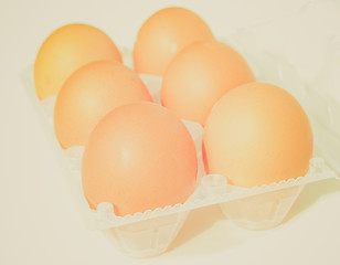 Image showing Retro look Eggs