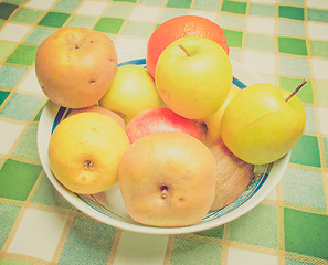 Image showing Retro look Fruits