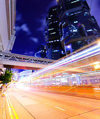 Image showing Busy traffic in modern city