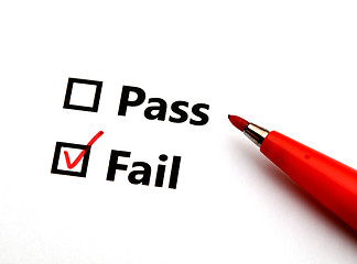 Image showing Pass or fail