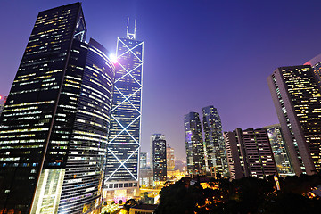 Image showing Commercial district in Hong Kong