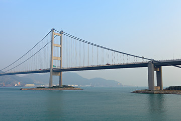 Image showing Suspension bridge in Hong Kong