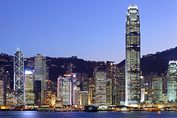 Image showing Hong Kong city at night