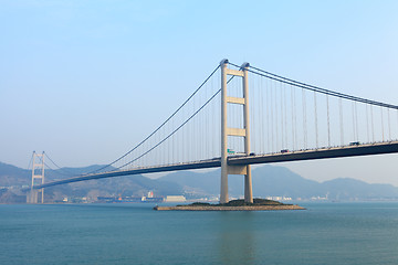 Image showing Cable bridge in Hong Kong