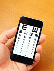 Image showing Eyechart on mobile