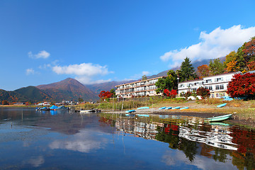 Image showing Lake kawaguchi in Japan