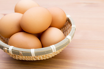 Image showing Egg in basket