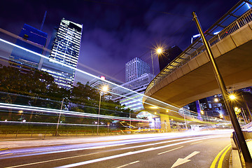 Image showing Busy traffic in Hong Kong