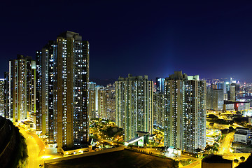 Image showing Hong Kong cityscape at night