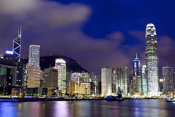 Image showing Hong Kong city at night