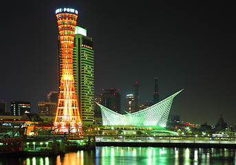 Image showing Kobe city at night