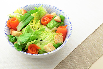 Image showing Salmon salad