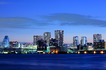 Image showing Tokyo downtown at night